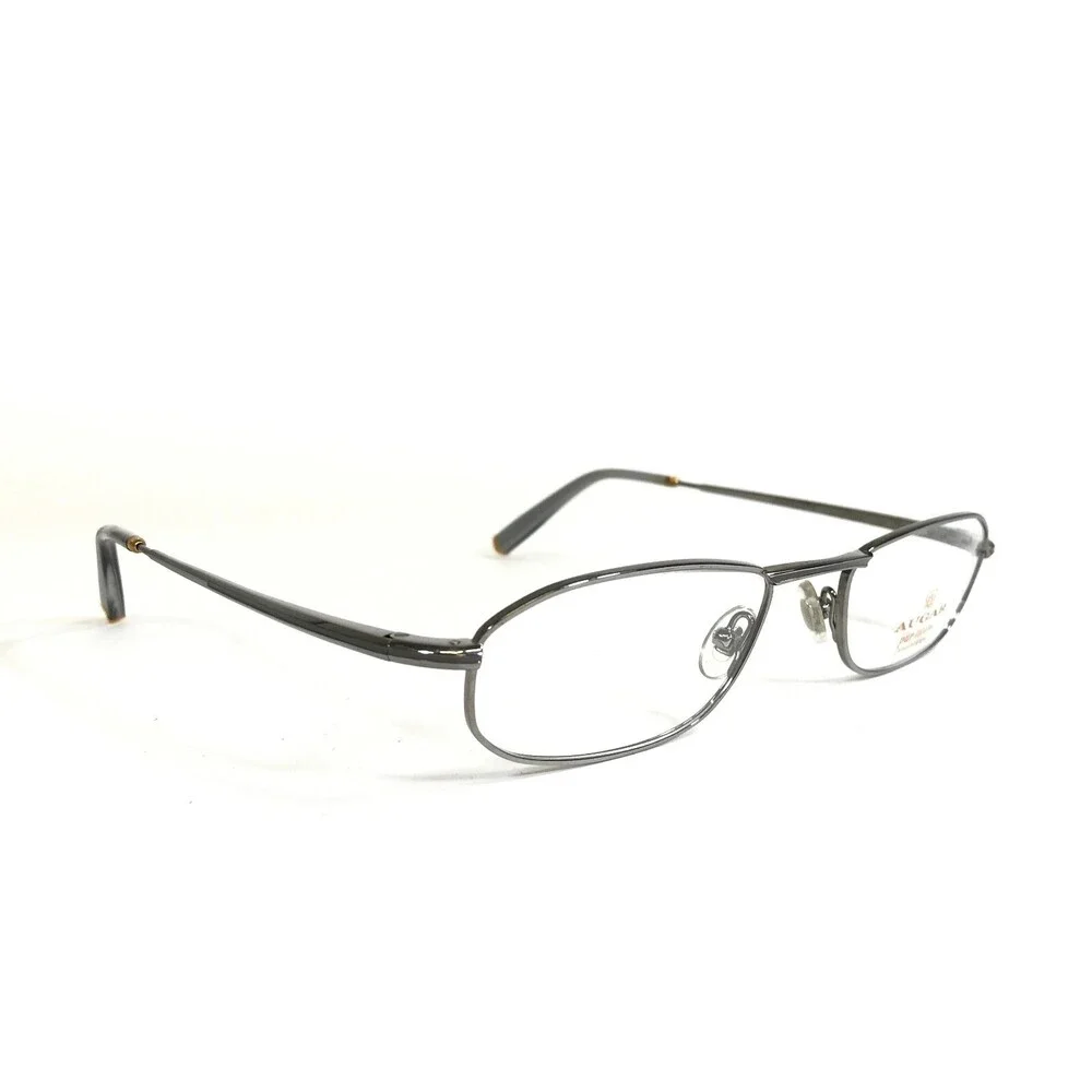 Augar Eyeglasses Frames HT161 GRIS Red Silver 22KT GP Gold Plated 52-20-135
